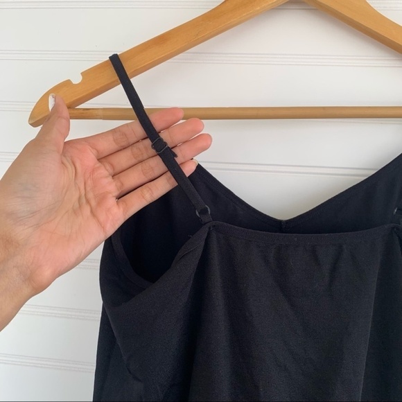 Spring Street Black Spandex Cami Undergarment OS - Picture 4 of 5
